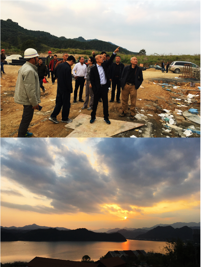 集團董事長周傳有蒞臨桐廬天溪湖酒店并主持召開現場工作會